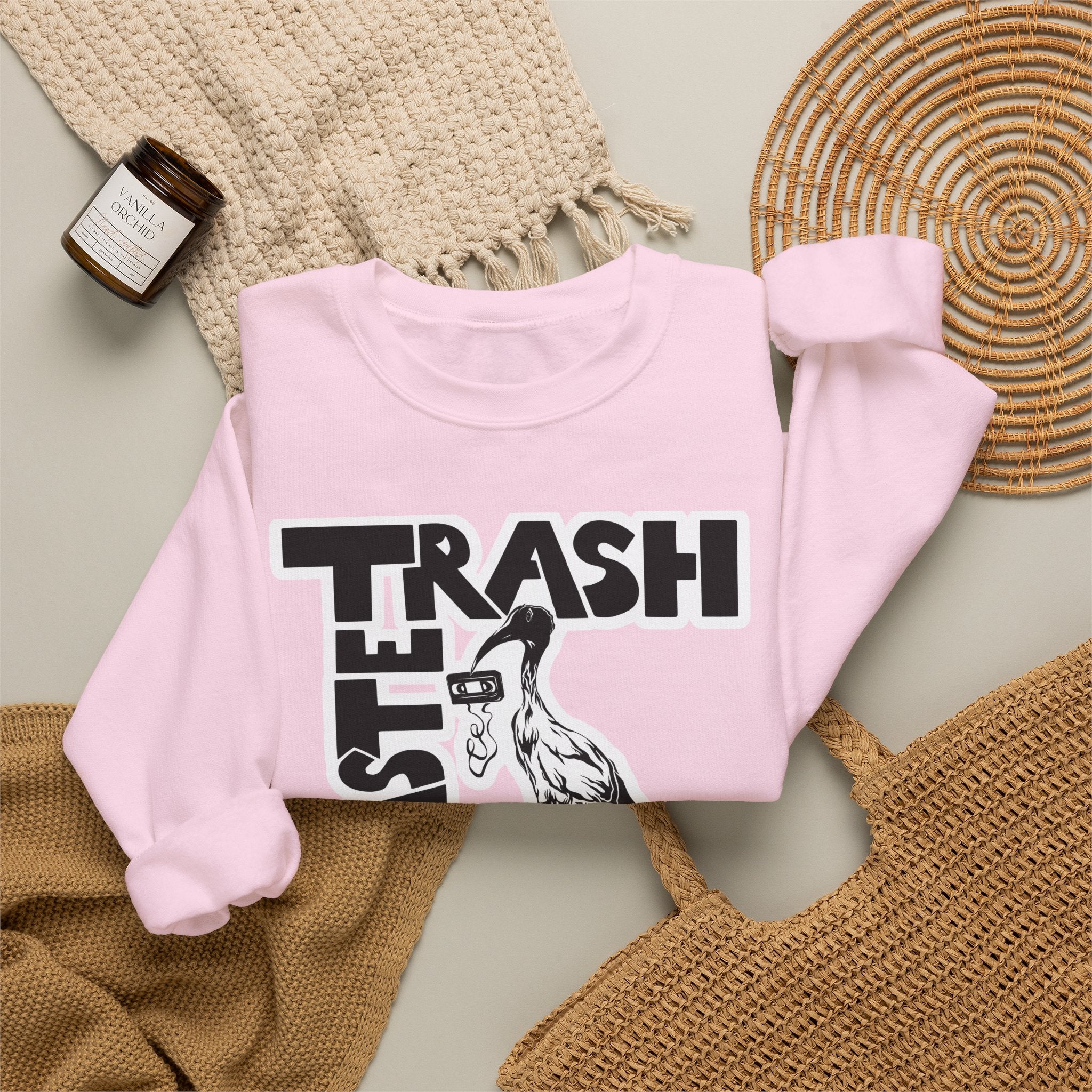 TRASH TASTE IN EVERYTHING - Unisex Heavy Blend™ Crewneck Long Sleeve