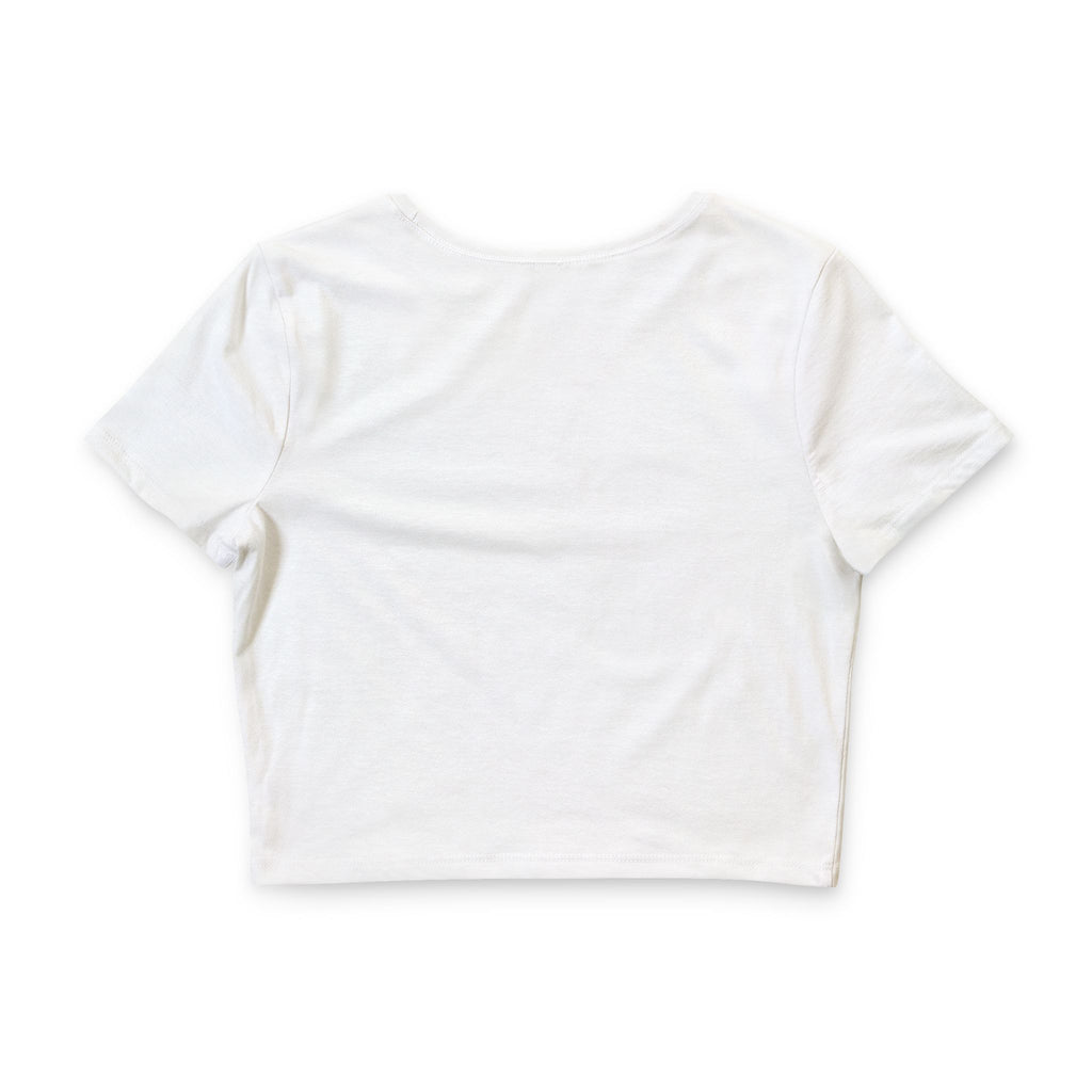 “Hang in There Cutie” Cropped tee - Daisy Graphic Women’s Crop Tee